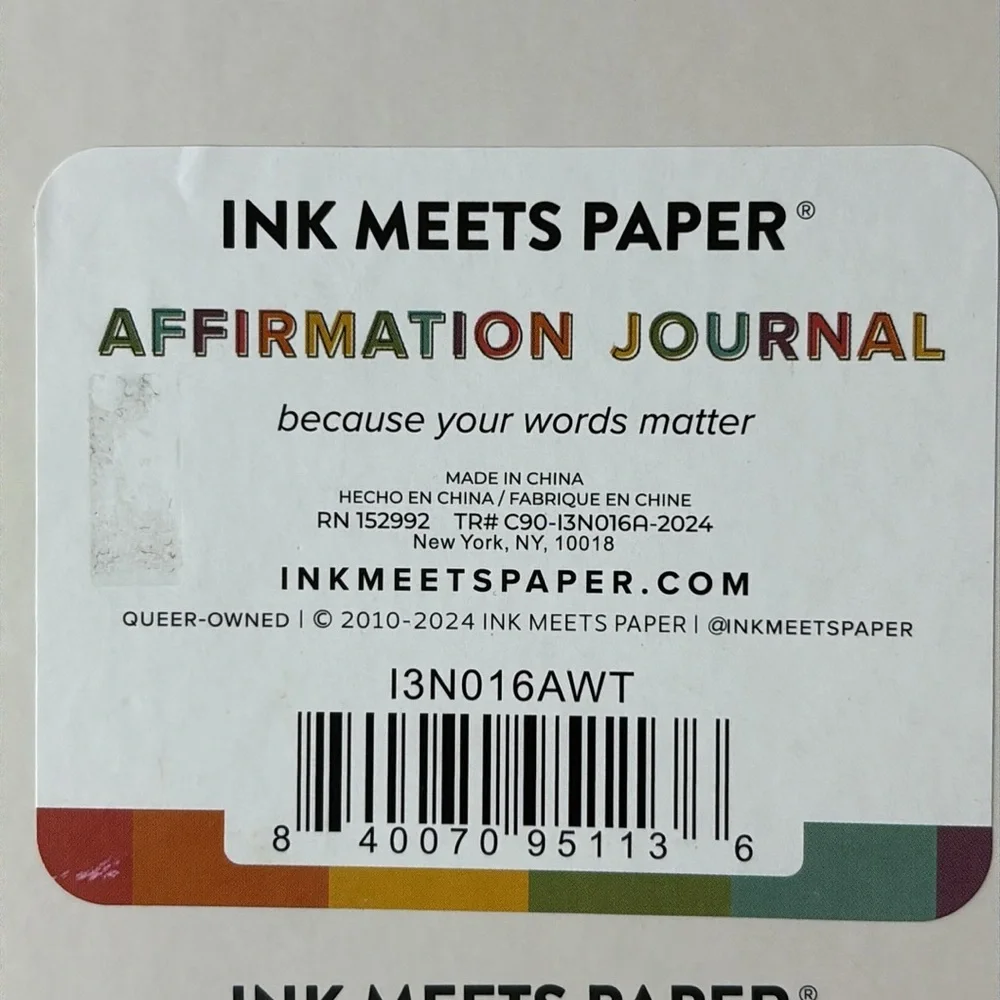 “YOU MATTER” Rainbow Journal with silk ribbon page marker